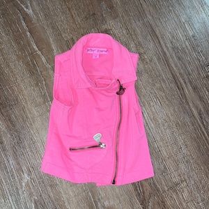 Betsy Johnson Pink Zip Up Vest Size 3t
